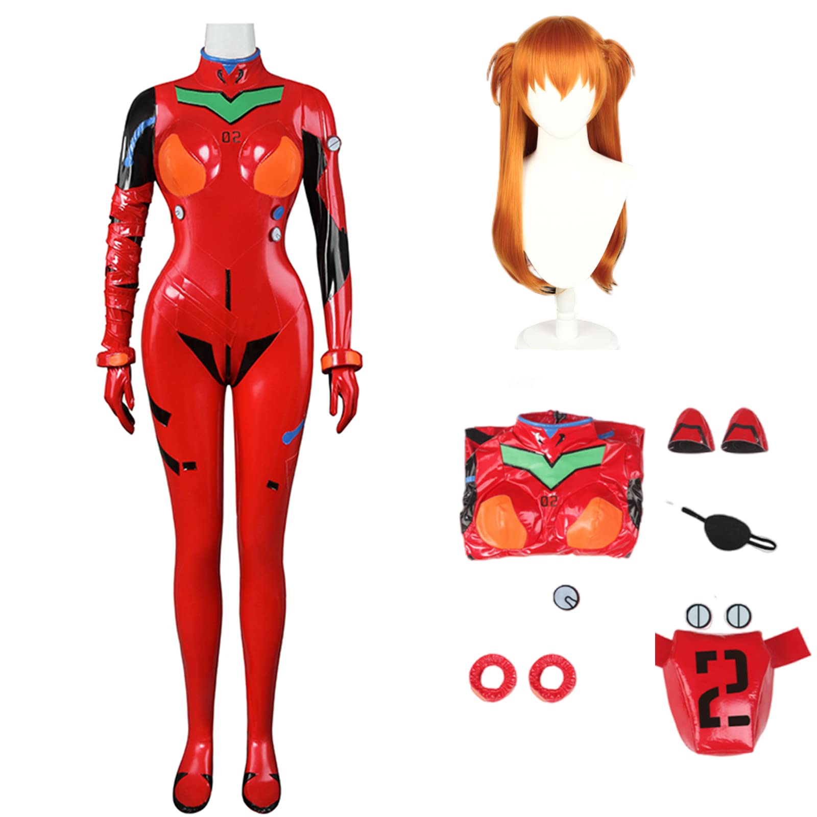 Amazon.co.jp: [Sheruan] 新世紀エヴァンゲリオン コスプレ アスカ 
