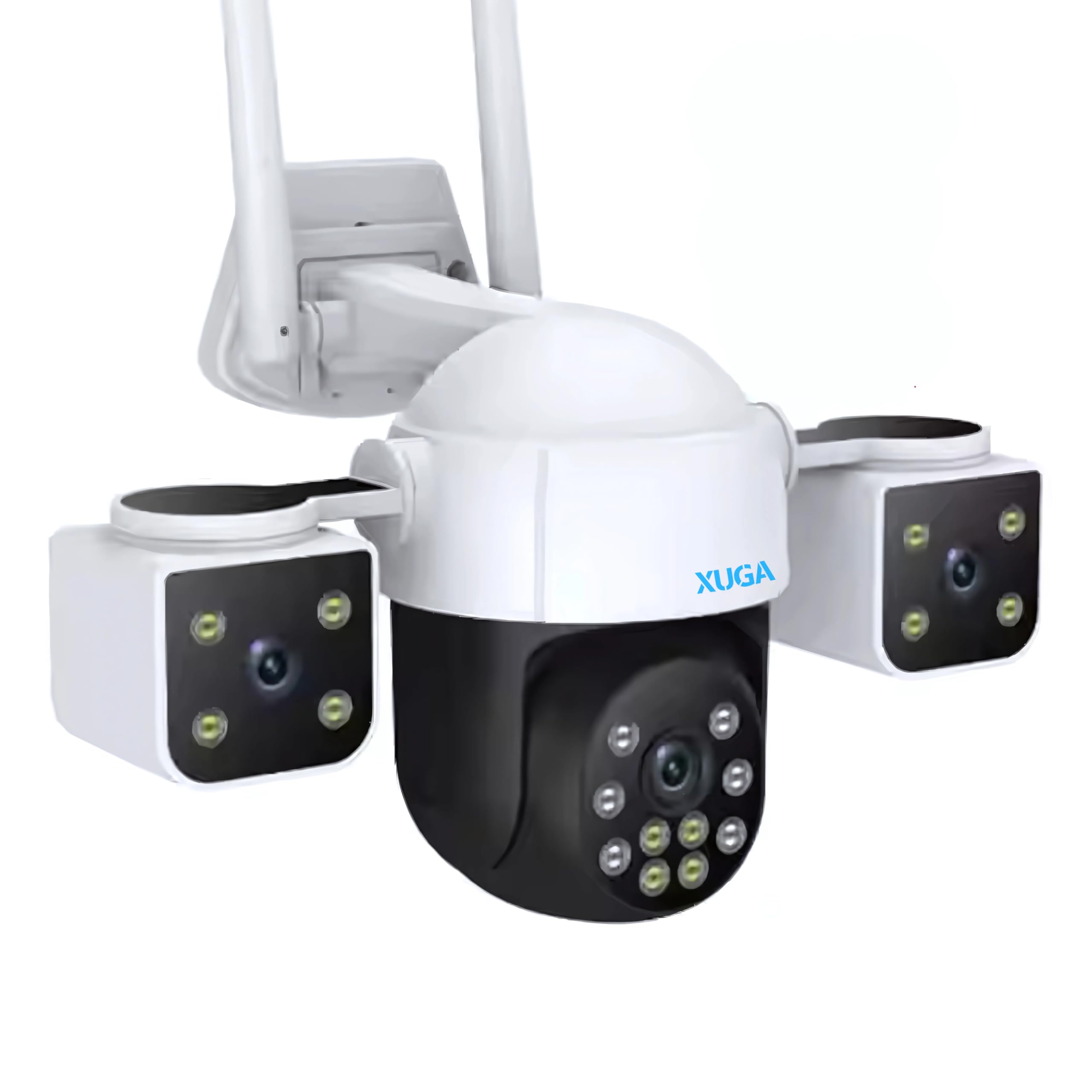 XUGA X6A-K 6MP 3 Lens PTZ 4G Sim Wireless Outdoor CCTV Camera with Three Side View | 360° | Night Vision | Motion Detection| Siren Alarm| Outdoor | Gym | Farm | Home | Use Air-tel 4G Sim-picture-26