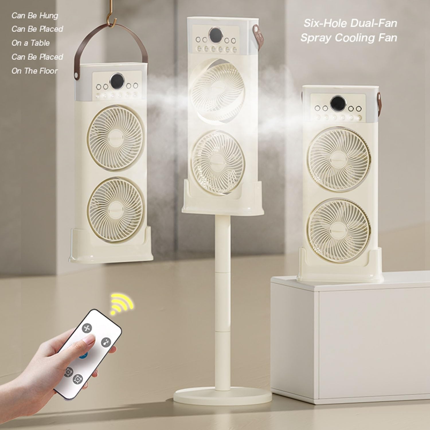 Double Ventilateur, évaporation à 6 Buses De Brumisation