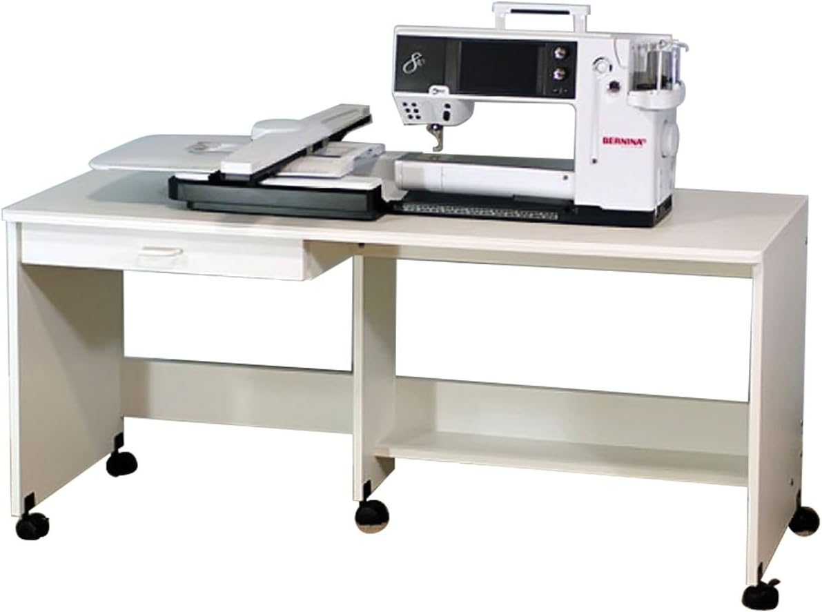 Model 810 Sewing Table Class and Display Table in White