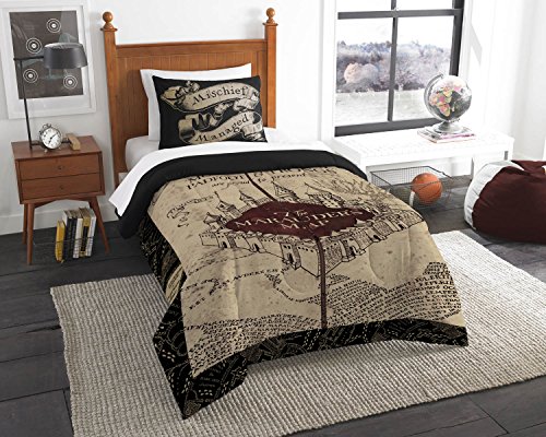 Northwest Harry Potter The Marauder's Map Twin Comforter Set Twin