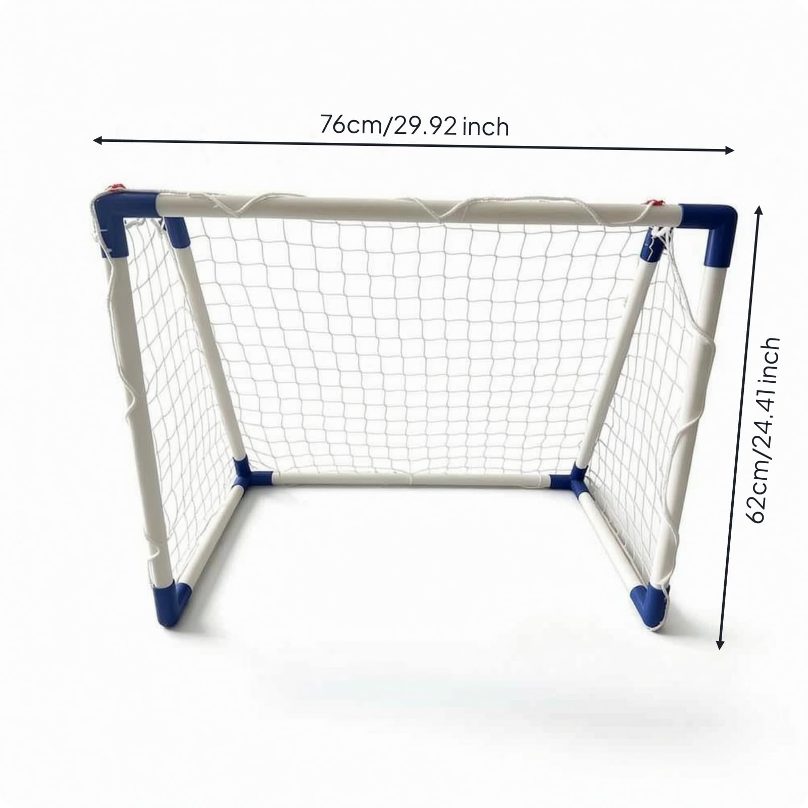 Porta da Gioco PVC Portatile con Calcio Rete Leggera Attrezzatura Sportiva per Bambini, Ragazzi, Allenamento, Spiaggia