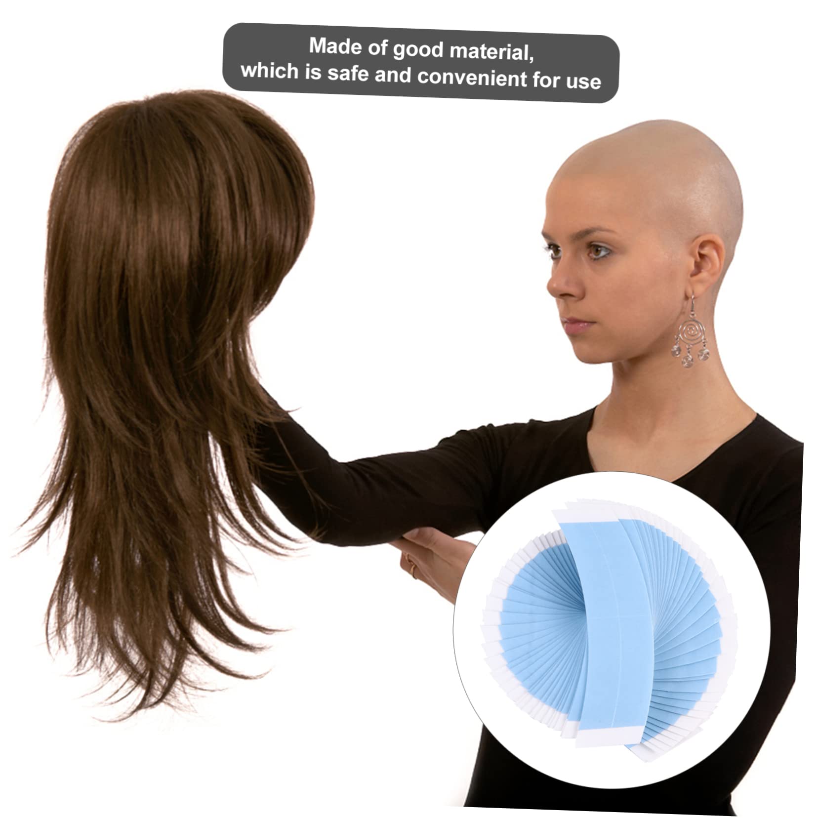 TOVINANNA 36pcs Front Wig Tape Lace Glue Double Sided Adhesive for Lace Front Wig