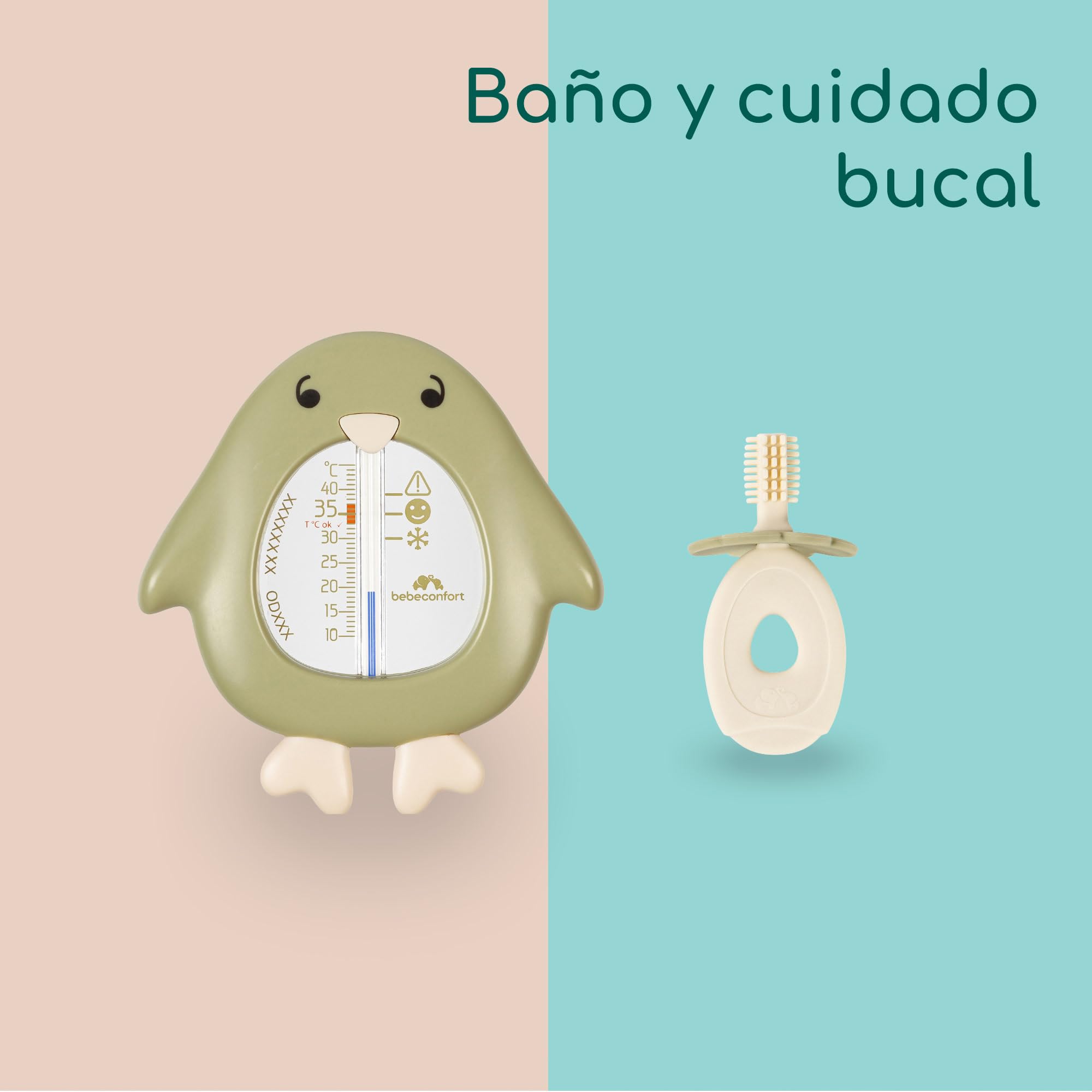 Bebeconfort Set Esencial para el Cuidado del Bebé, Kit para el Cuidado y Aseo del Bebé, Desde el Nacimiento Cuidado del Recién Nacido, Ideal para Viajar, Estuche Incluido, Under the Sea