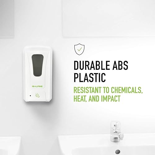 Miniatura 4 de Alpine - Dispensador automático de jabón espumoso para pared, gran capacidad de 40 onzas (40.6 fl oz), dispensador de jabón de espuma sin contacto