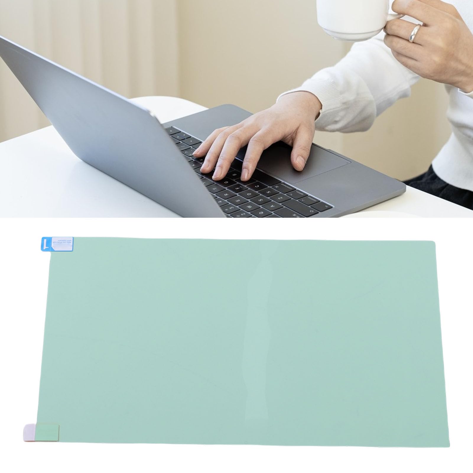 Fabater Proteggi Schermo da 22 Pollici con Blocco della Luce Blu per Display del PC con Lenti Antiriflesso Che Riducono L'affaticamento degli Occhi per L'uso Quotidiano