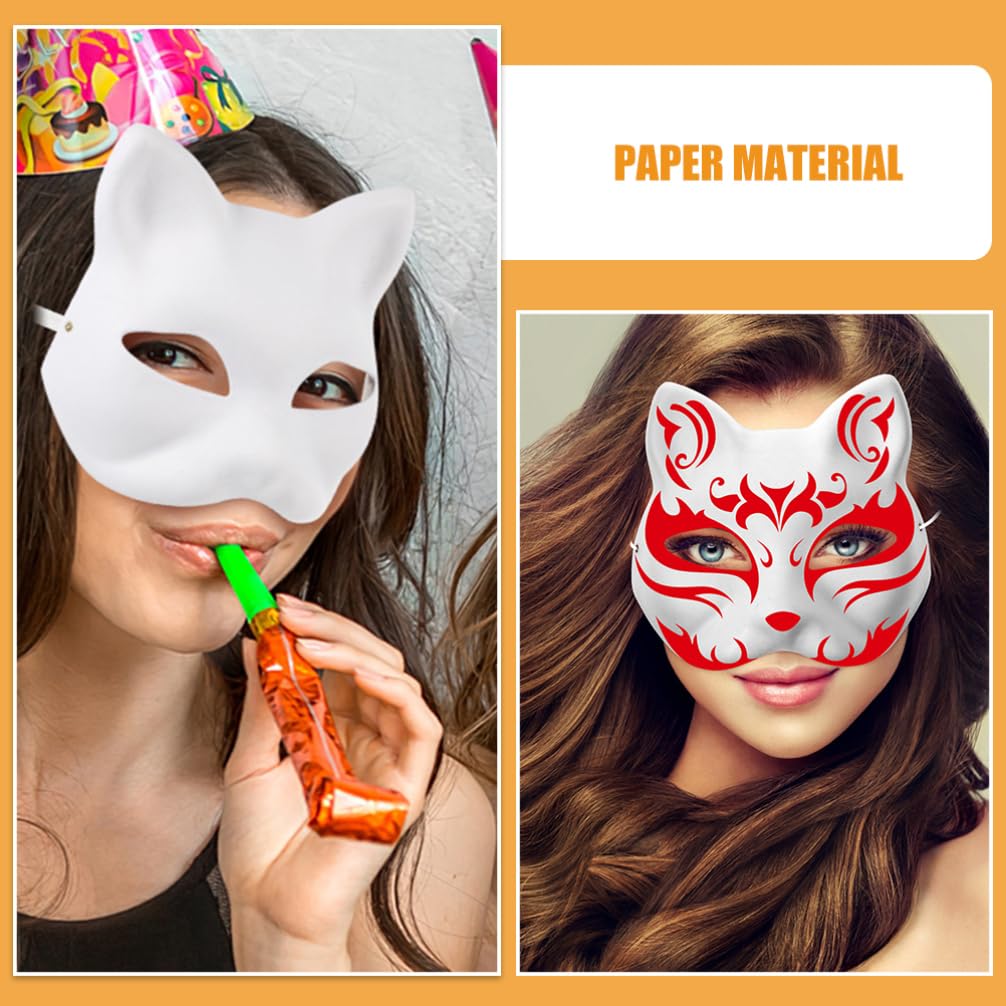 Cabilock 24pezzi Maschere Bianche Vuote Per Da Maschere Per Cosplay e Feste Per Halloween e Decorazioni Personalizzate