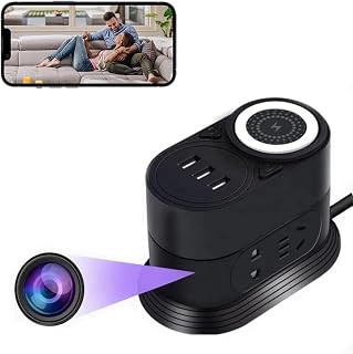 MRYER Wifi Mini Hidden Spy Camera Wireless Charger,1080P HD Night Vision/Motion Detection/Video Recording/APP Remote Monitoring Camera-+32GB