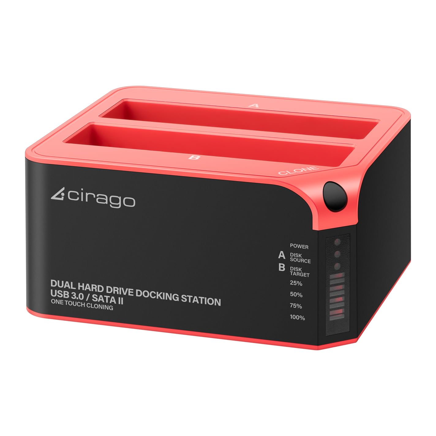 CIRAGO Dual-Bay Hard Drive Docking Station for 2.5/3.5 SSD HDD