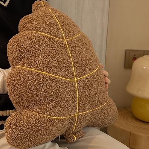 Miniatura 1 de Lokaluo Home Decorative Leaf Throw Pillow Teddy Fleece 3D Plant Pillow Cushion for Bed Couch Living Room