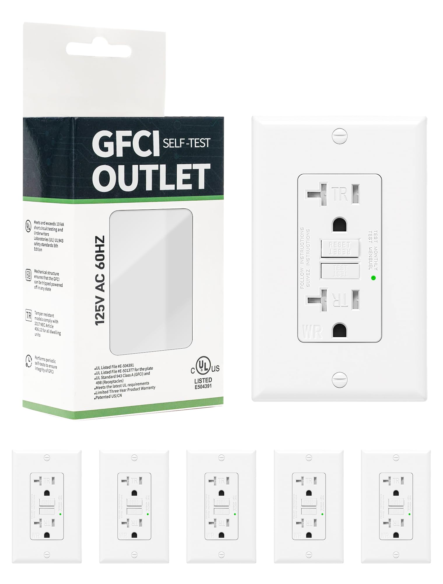 GFCI Outlet - Protect Your Home with UL Listed Safety -19