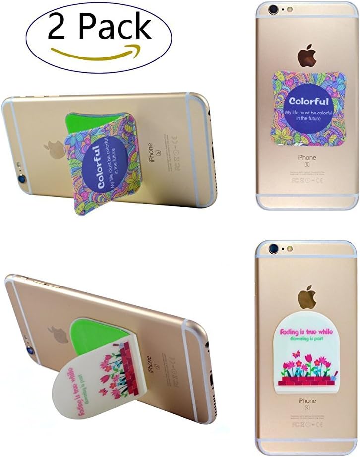 AOERJIA Waterproof Universal Cell Phone Holder of Nano Suction Stick To Glass, Tile, Car GPS, Most Smooth Surface for iPhone 7/6s, 7/6s plus, 5s, SE and Other Smartphone. (2 Pack)