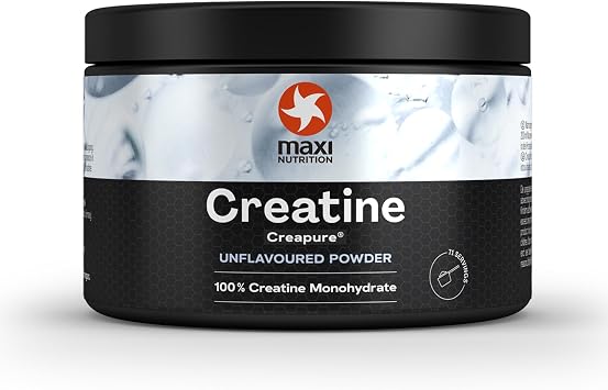 MaxiNutrition 100 Percent Creatine monohydrate, Creapure 250g, high dose and Pure creatine Powder for Maximum Performance During Your Training, Unflavoured