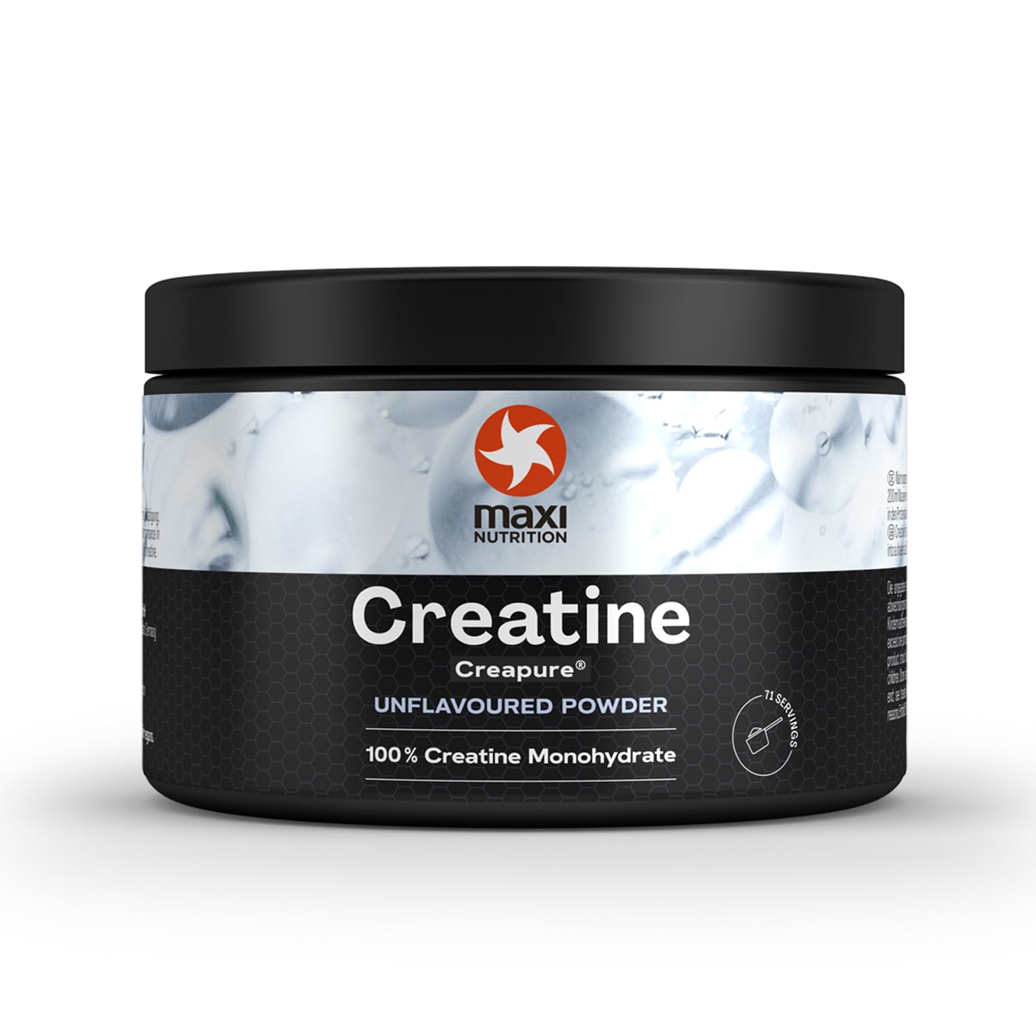 MaxiNutrition 100 Percent Creatine monohydrate, (Creapure) 250g, high dose and Pure creatine Powder for Maximum Performance During Your Training, Unflavoured