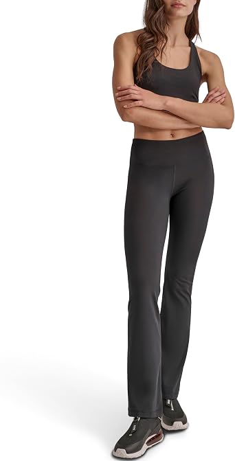 DKNY Women's High Waisted Straight Leg Yoga Pant