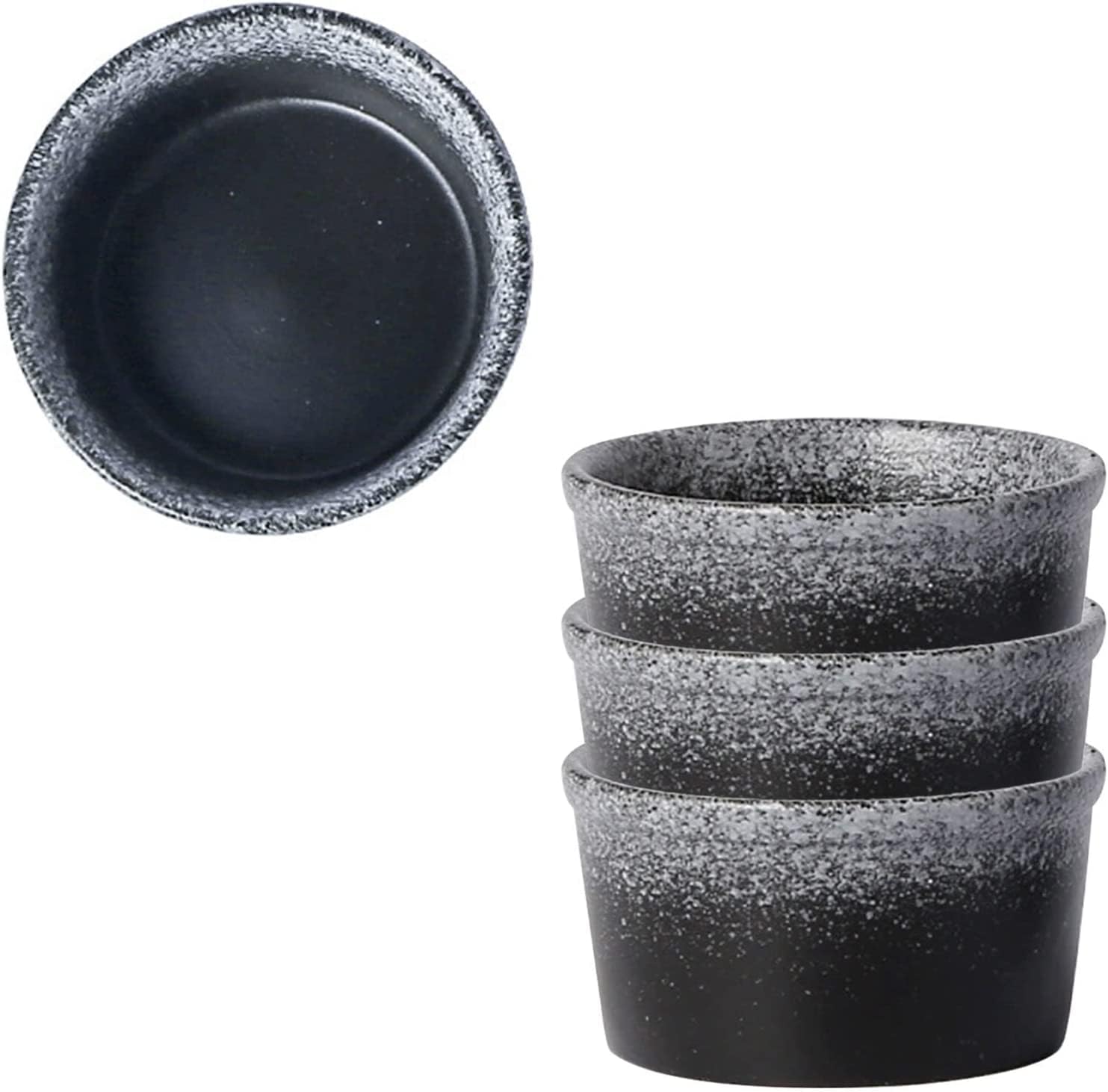 Bol à soupe, bol à riz, bol à déjeuner, ensemble de ramequins, 120 ml, ramequins à crème brûlée, plats à soufflé allant au four, ramequins à soufflé, ramequins for friteuse à air-bleu-lot de 6 ( Color