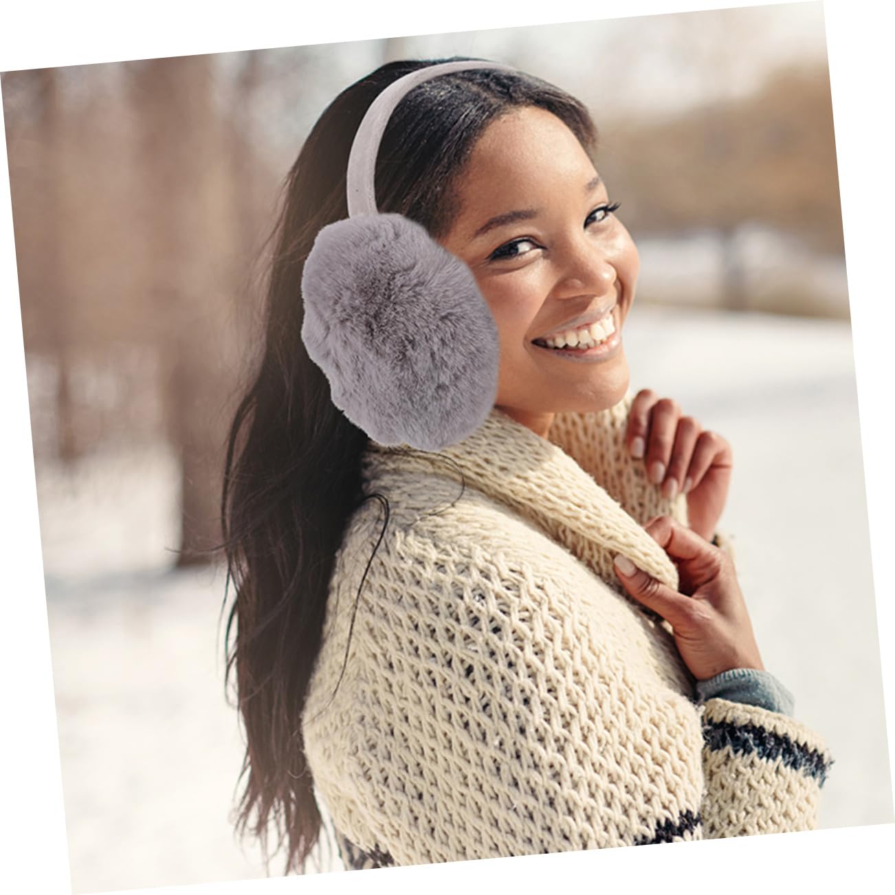 Homoyoyo Orejeras De Invierno Ear Muffs Calentador De Orejas Hombres Felpa Lana Mujer Orejeras Hombre Manguito De Oreja Calentador De Oídos Hermosa Orejera De Invierno