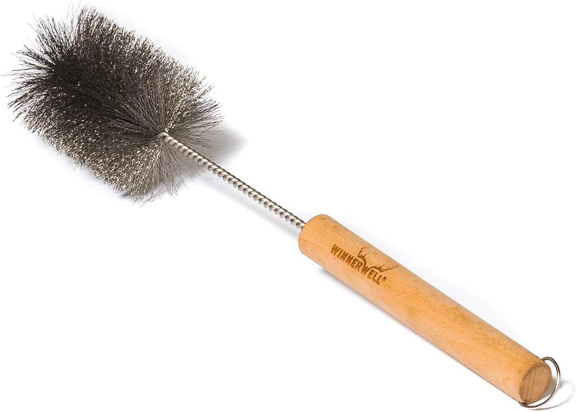 WINNERWELL Pipe Brush 2.5 Inch | 2.5 Inch Diameter Wire Brush for Cleaning Chimney Pipes
