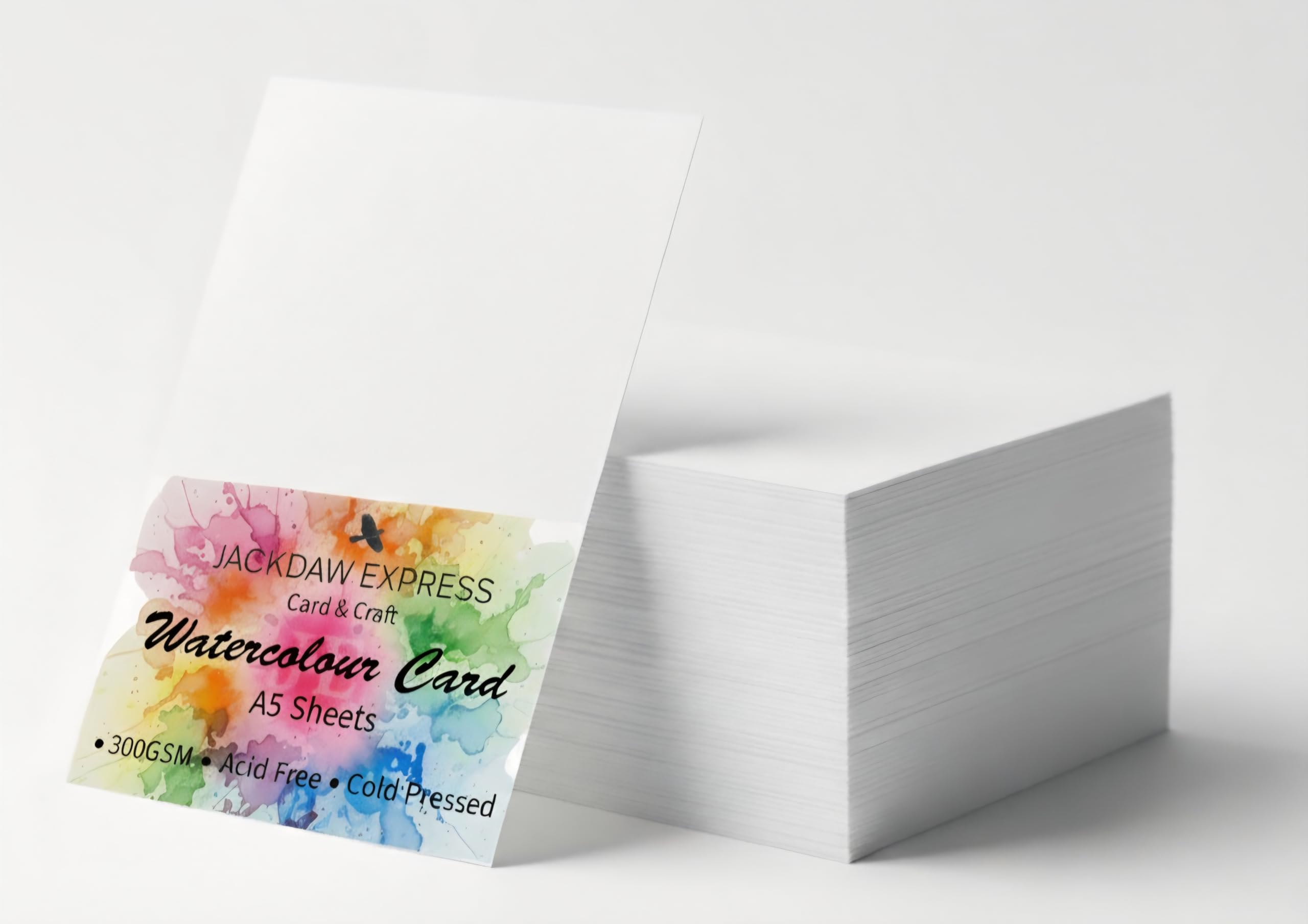 Watercolour Card Smooth White & Premium White 300gsm A3 A4 A5 A6 + Other Sizes (A5 x 20 Sheets Premium AM777)
