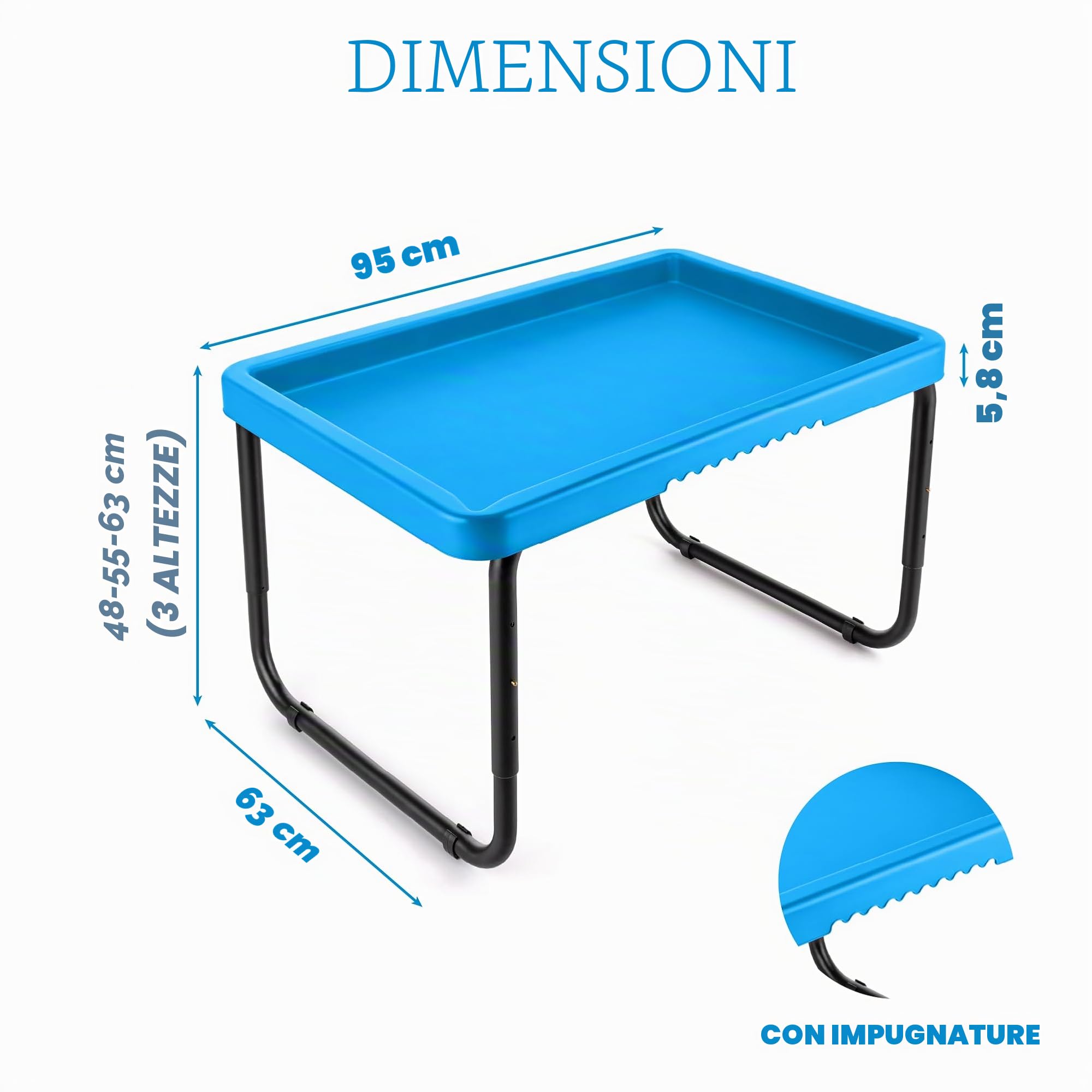 Play Tray Tavolo da gioco per bambini, sensoriale, per bambini, con acqua e sabbia, per interni ed esterni
