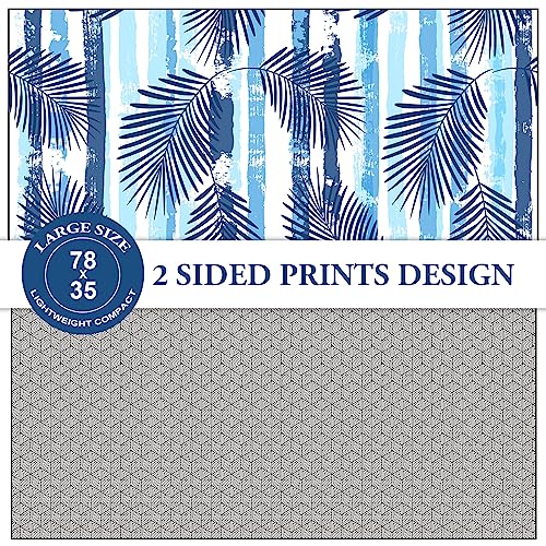 Your Choice Beach Towel - Microfiber Beach Towels Oversized, Quick Dry Beach Towel For Adults, Sand Free Beach Towel, Travel Towel - Oversized Beach Towel 78X35 Inch - Tropical Leaves #TOP1