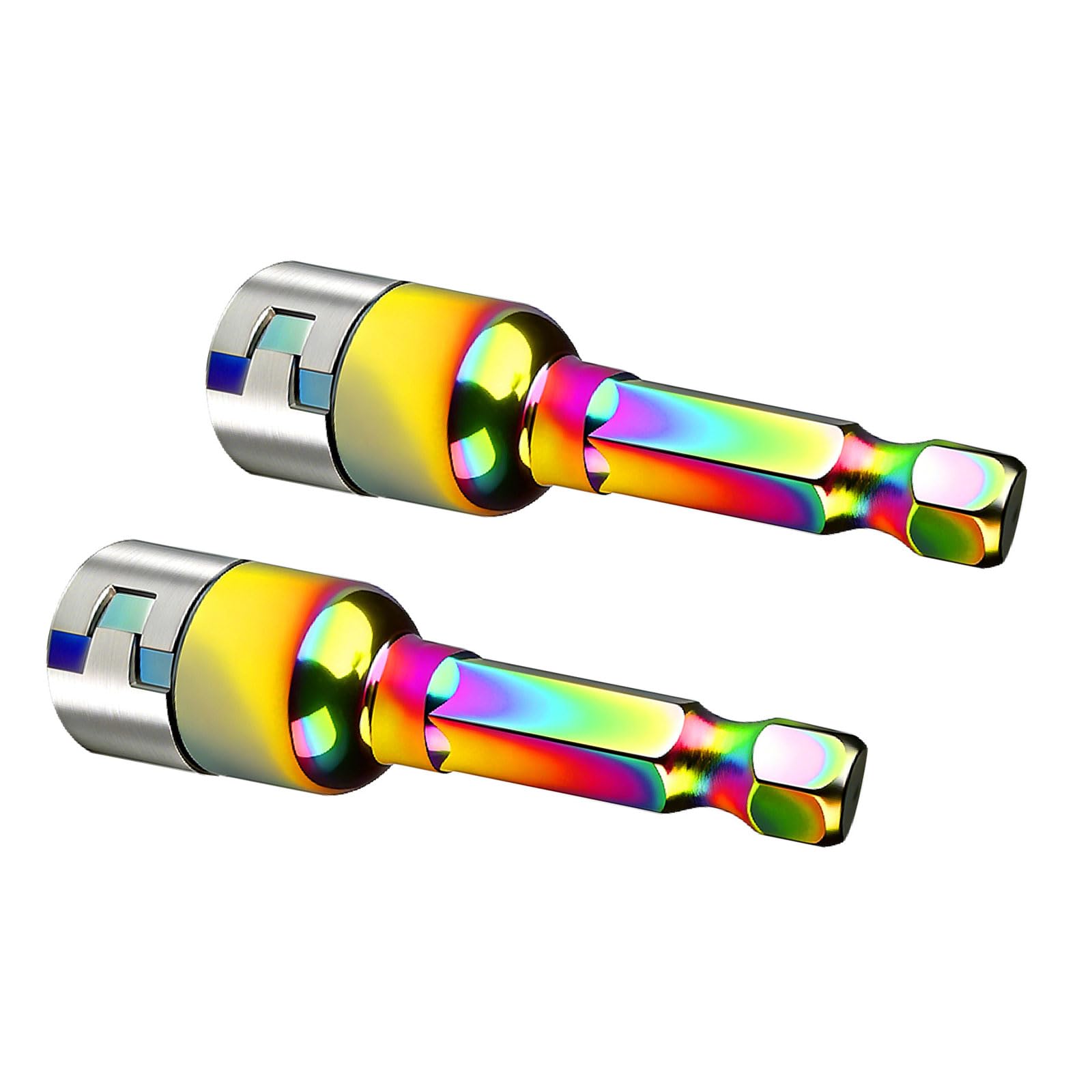 Kaccde B Color Coded 8Mm Sockets With Locking Pin For Power Tools Hexagonal Shanks Sockets