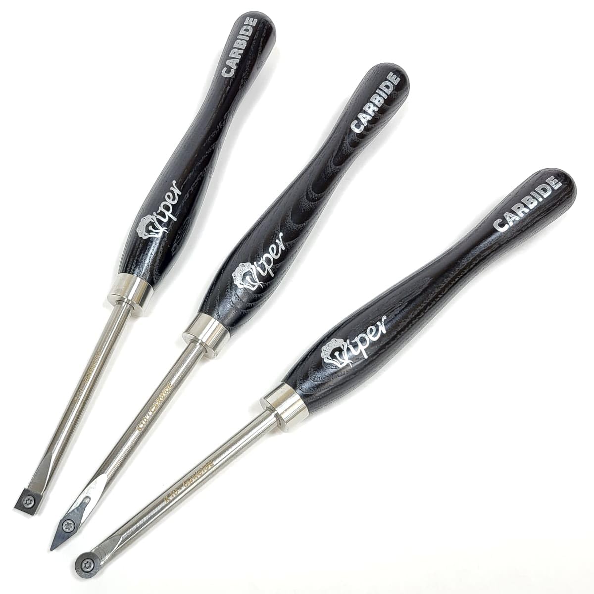 Charnwood TCSET3S Carbide Tipped Wood Turning Tool, 3 Piece Set