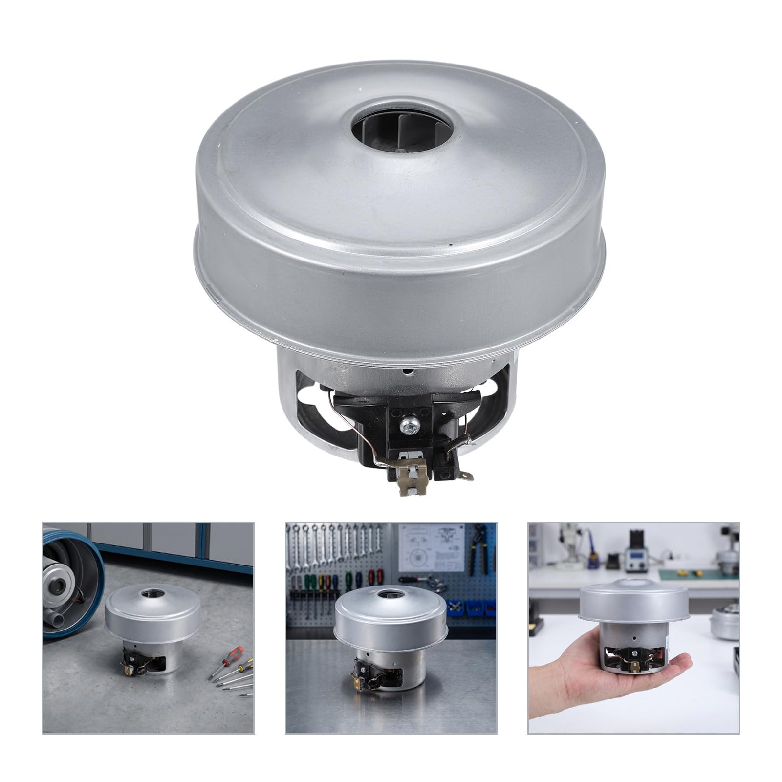 Motor de Aspiración 1200w para Aspiradora de Agua, Motor de Hierro con Succión Potente y Seguridad para Equipos de Limpieza Industrial y Residencial