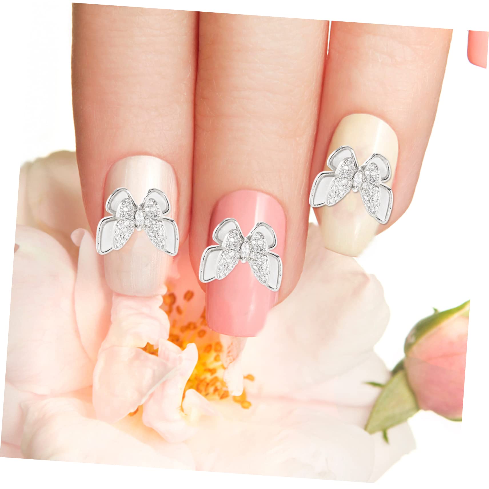 Healvian 15pezzi Decorazioni Per Unghie Con Strass Doppio Accessori Bellezza Per Manicure Per Donne e Ragazze