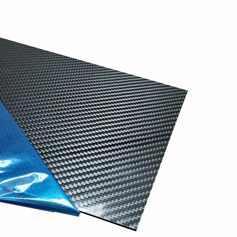 200mm X 400mm Real Carbon Fiber Plate Panel Sheets 0.5mm 1mm 1.5mm 2mm 3mm 4mm 5mm Thickness Composite Hardness Material for RC - (Color: 1.5mm Twill Glossy)