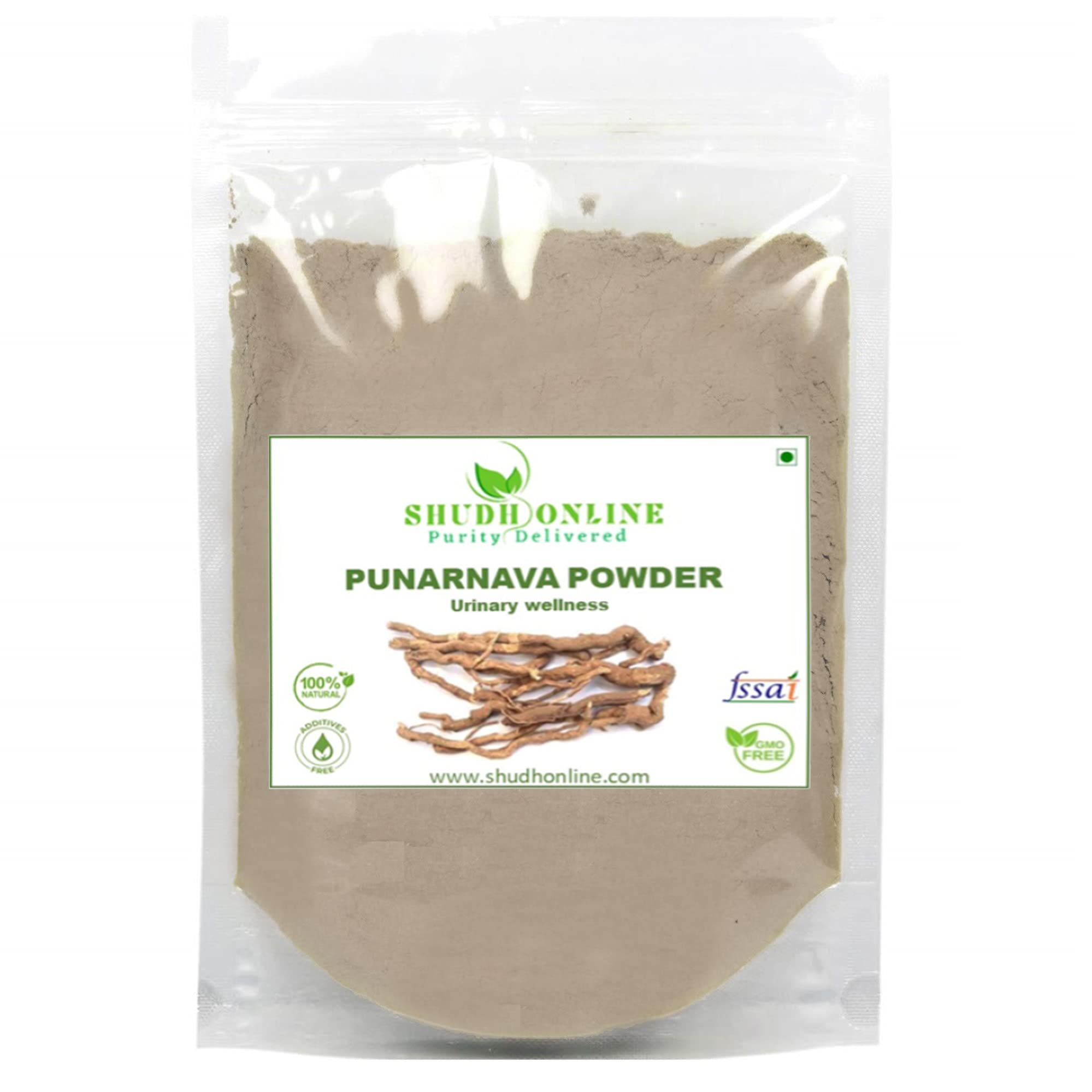Shudh Online Punarnava root powder, Boerhavia Diffusa (200 grams) - Good Health and Healthy Appetite