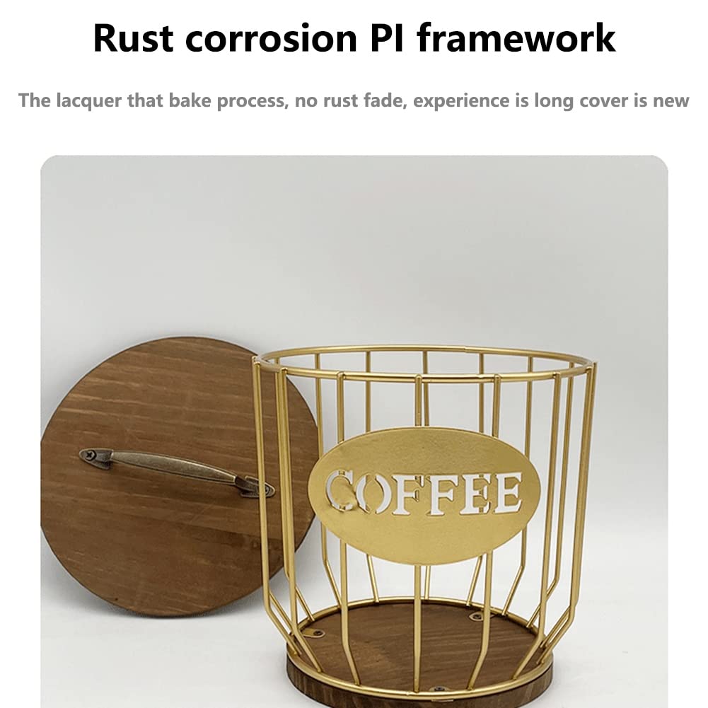 Cesta de Almacenamiento de CáPsulas de Café Huecas Soporte Organizador de CáPsulas de Café de Frutas para el Hogar Café Hotel Negro