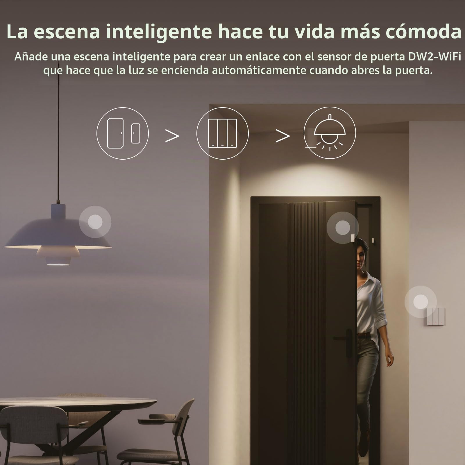SONOFF M5-2C-80W (Matter) Interruptor de luz Inteligente, Interruptor de Pared Wi-Fi Alexa, Interruptores de luz eléctrica, 2 Canal, Compatible con Alexa and Google Home [Cable neutro requerido]