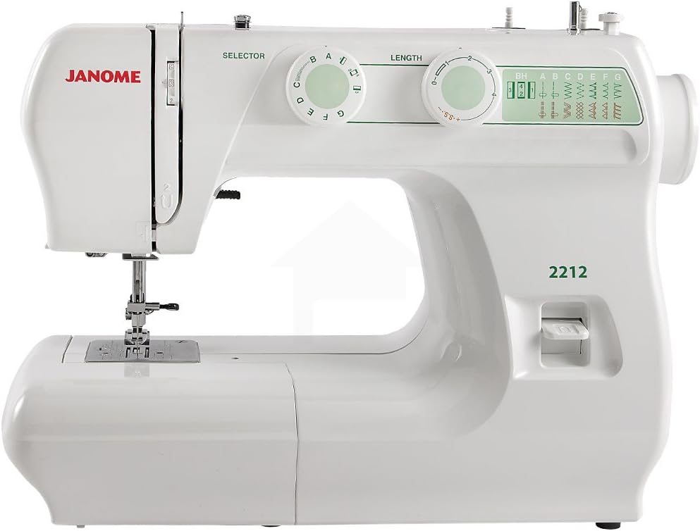 Janome 2212 Front-Loading Sewing Machine with 12 Built-In Stitches