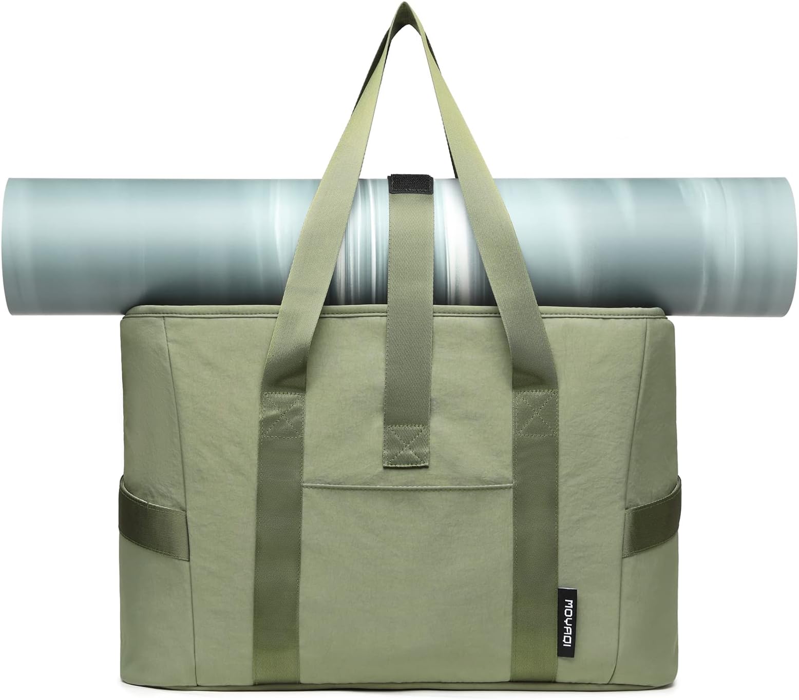 MOYAQI Yoga Tote Bag for Women, Large Shoulder Bag with Yoga Mat strap for Gym,Work,Travel,School, Beach,Business