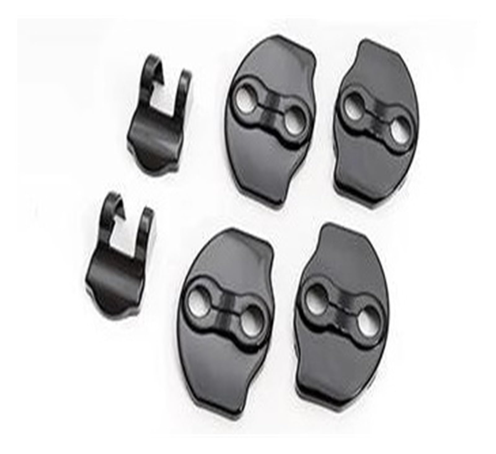 JVAN Set Di 6 Coperture Protettive Per Serrature E Fermaporta Per Tesla Model 3 E Model Y - Rosso, ABS, Interni