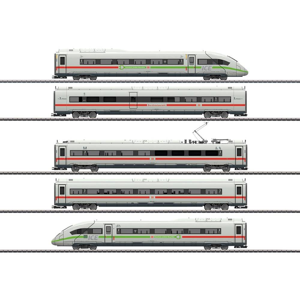 Märklin 39716 - Triebwagenzug Ice 4 Baureihe 412/812 mit grünem Streifen