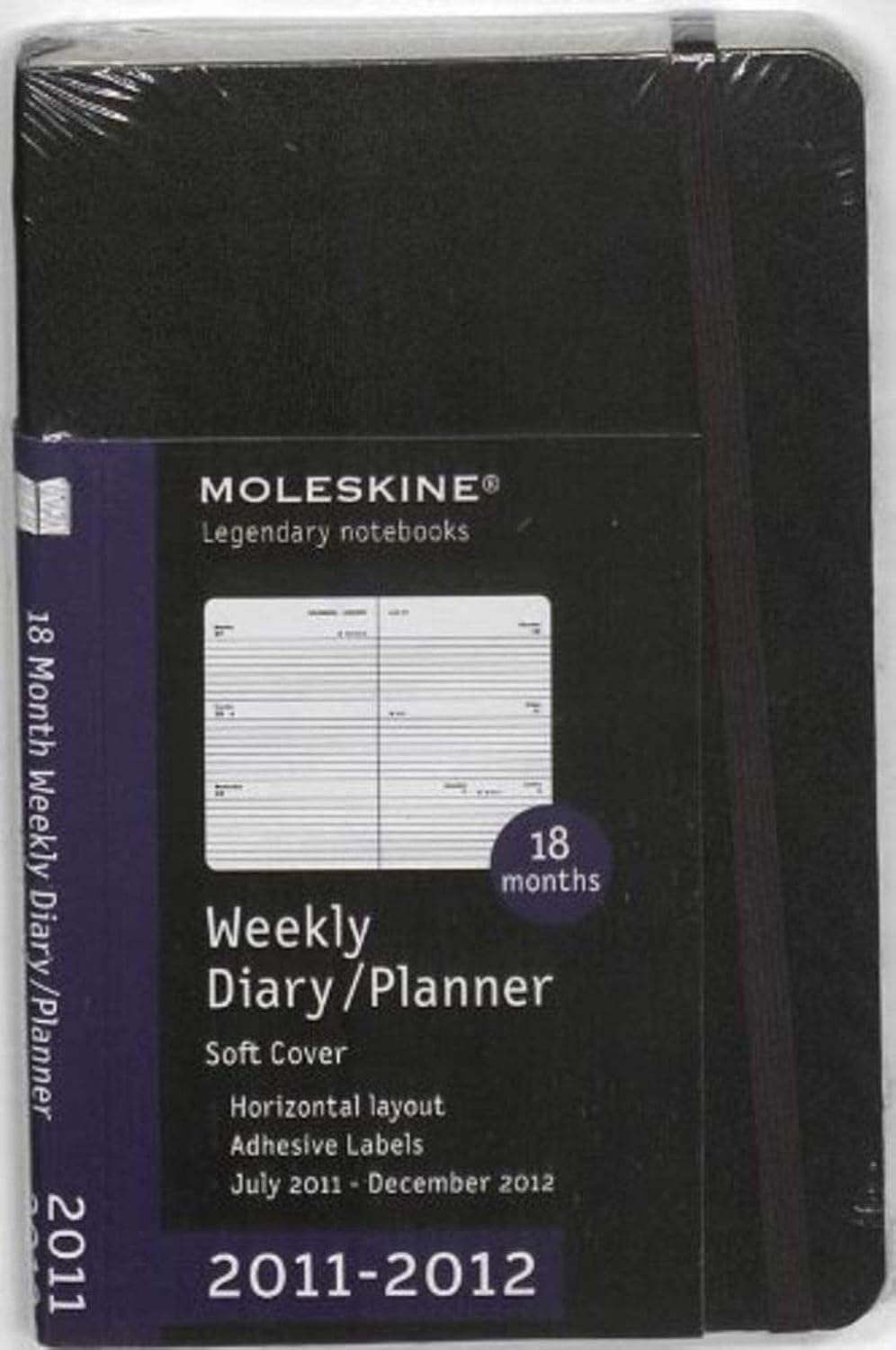 Amazon Moleskine 2012 18 Month Weekly Planner Horizontal Soft Cover