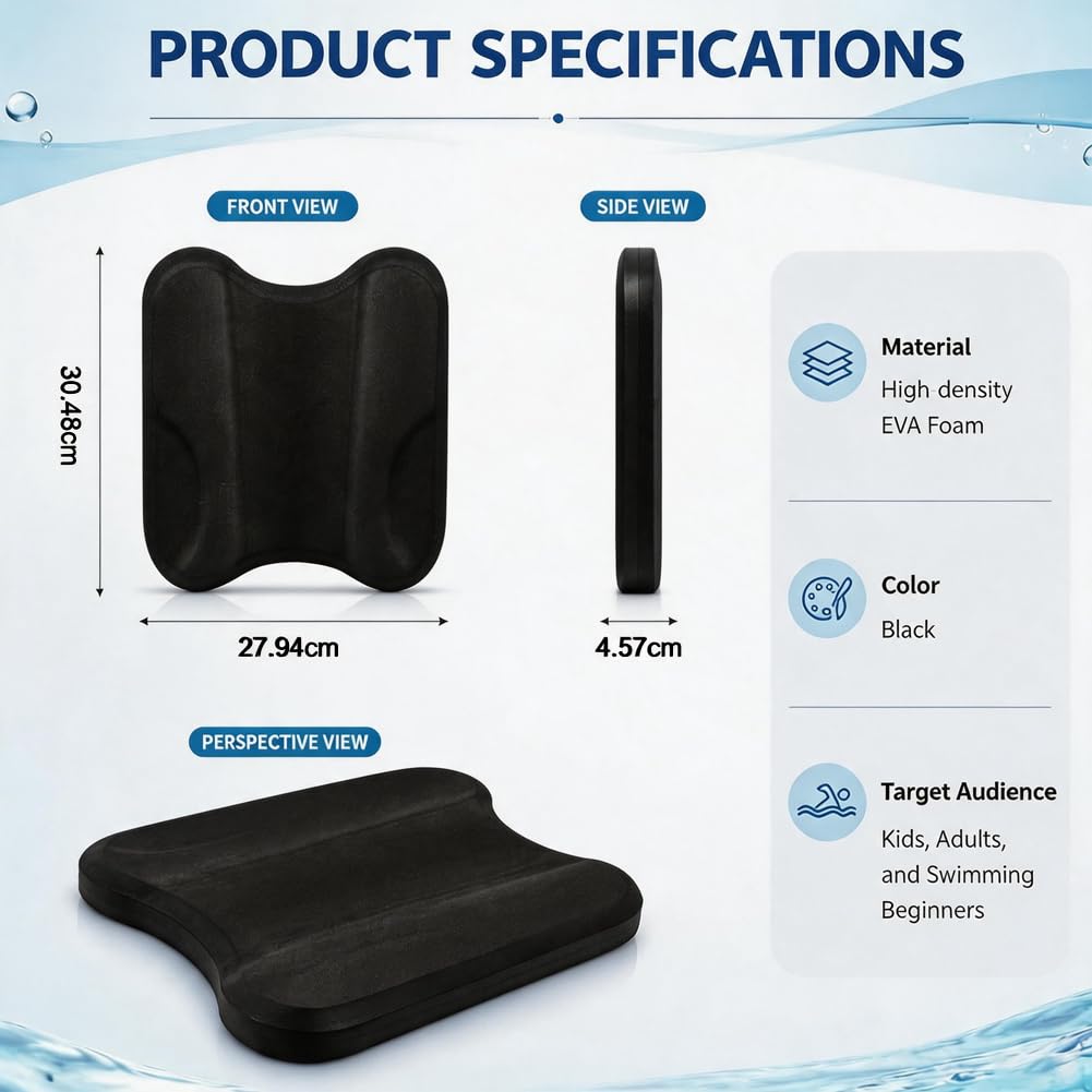 Pull Kick Schwimmbrett, 2-in-1 Pullbuoy Schwimmtraining für Kinder Erwachsene, Floating Aid für Anfänger und Wettkampfschwimmer, Optimierung Wasserlage, Technik, Körperhaltung beim Schwimmen