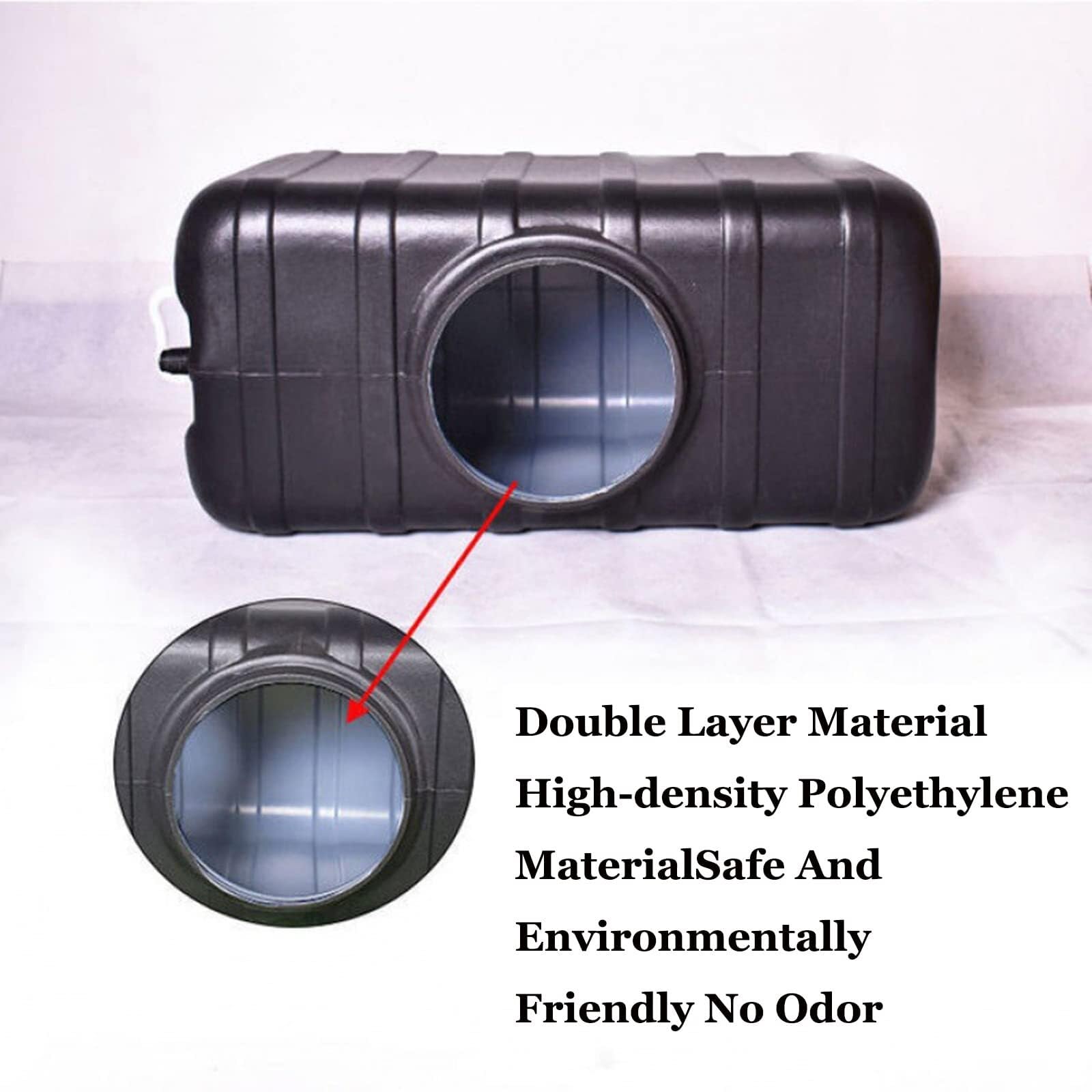 Contenedor de agua para exteriores de grado alimenticio con grifo, tanque de agua de plástico para almacenamiento de agua purificada, ideal para camping, senderismo y uso de emergencia