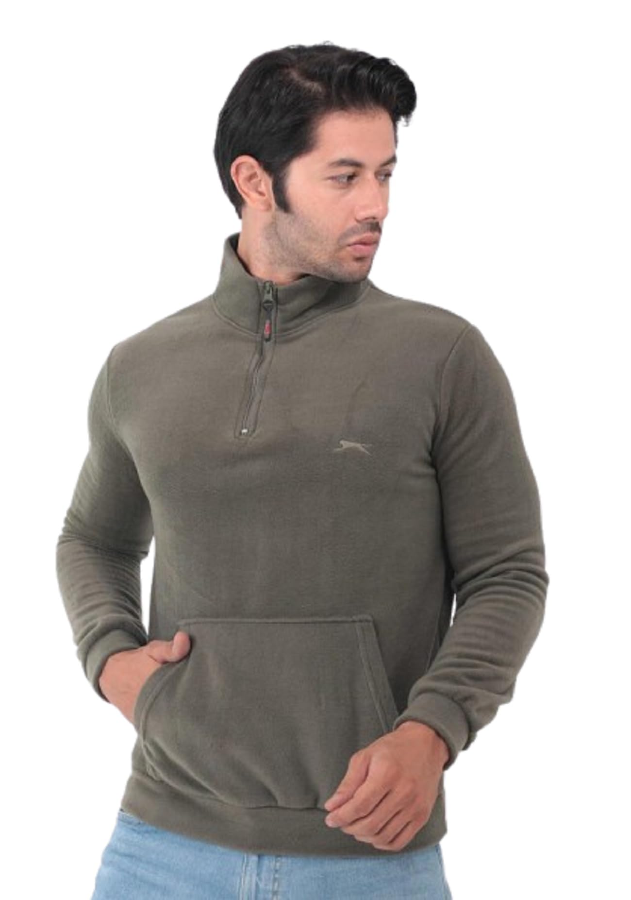Slazenger ST21WE052 SOLID Erkek Polar Koyu Gri