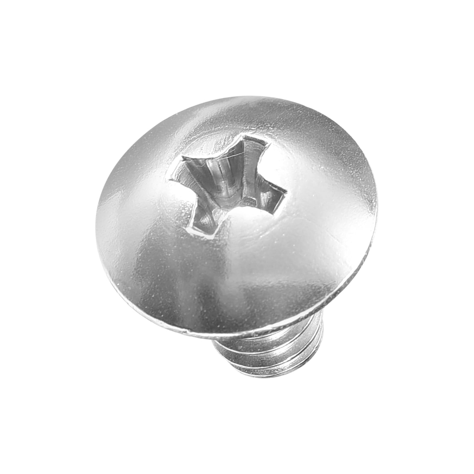 METALLIXITY Machine Screws Phillips Head(#10-24x1/4") 100Pcs, 304 Stainless Steel Round Head Phillips Drive Furniture Bolts