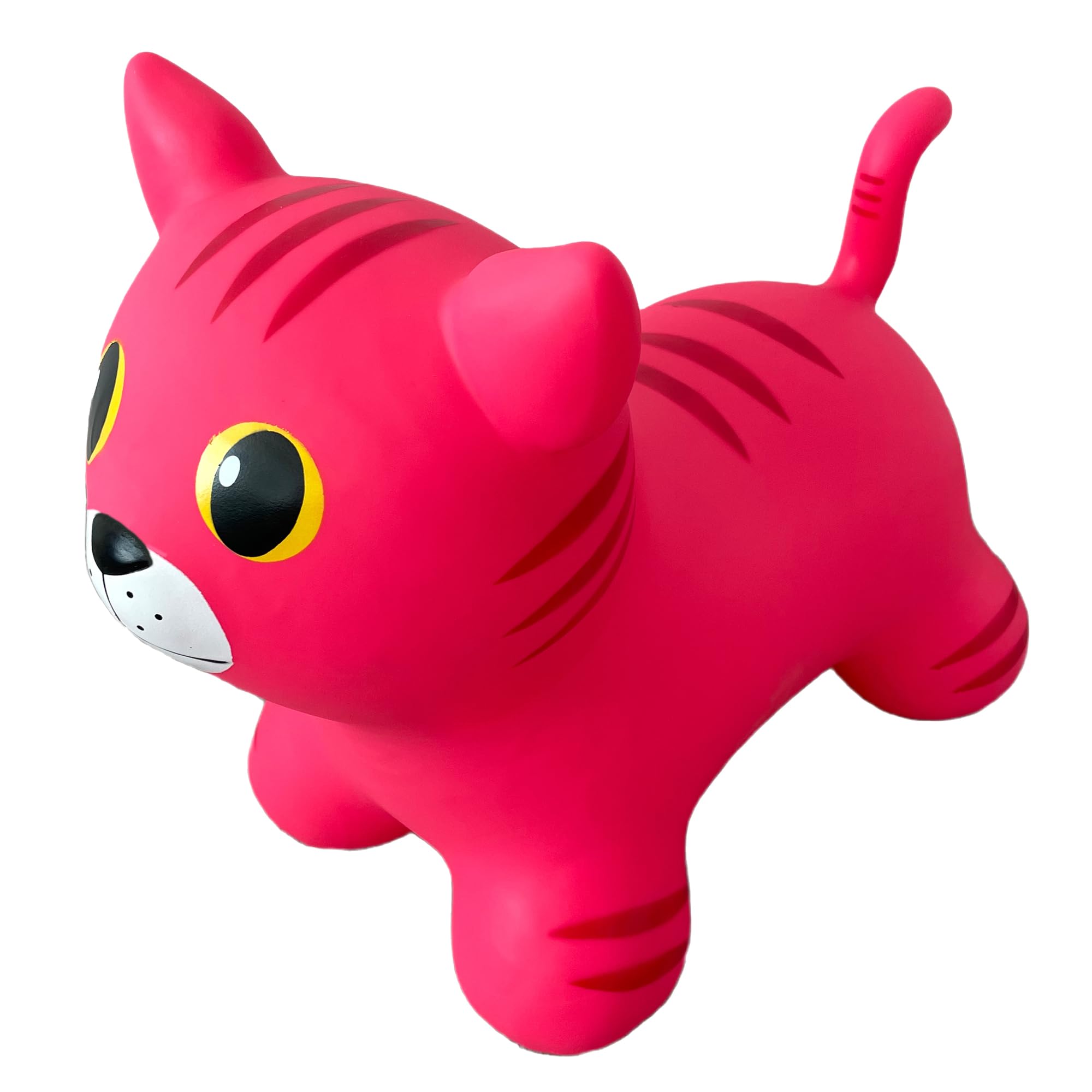 GERARDO'S Toys Jumpy Rosa Katze Space Hopper für Kleinkinder und Kinder - Hüpfendes Hüpfspielzeug - Aufblasbarer Springball für Kinder - Indoor Outdoor Fun Play - für kleine Kinder ab 12 Monaten