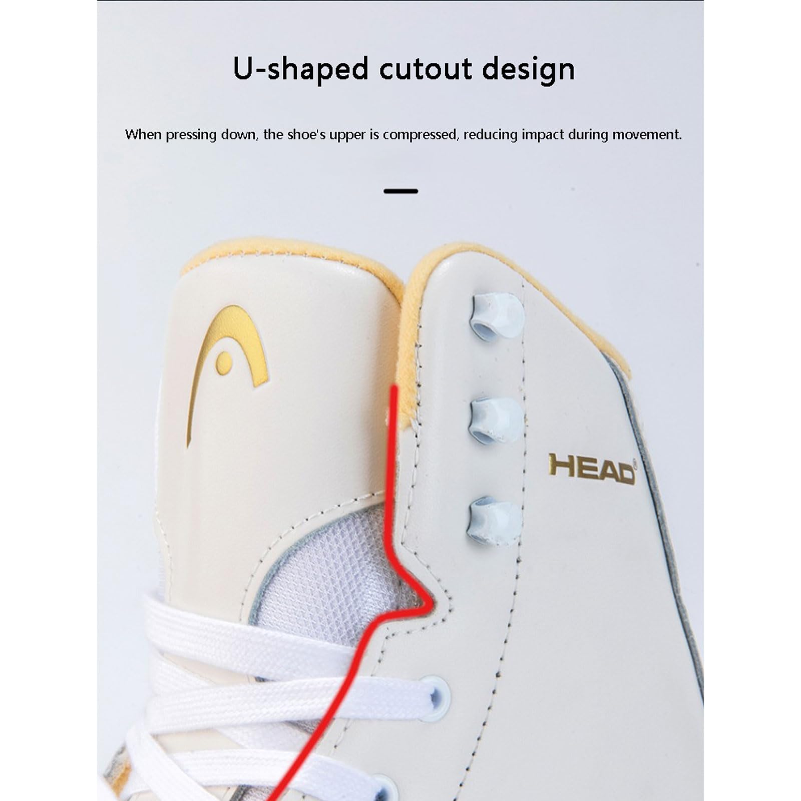 Patins à Glace pour Les Loisirs Femme,Chaussures de Patinage sur Glace pour Femme,Homme,Patins à Glace pour Jeunes,laçage,Design Classique,Lame en Acier Inoxydable,Convient aux patinoires