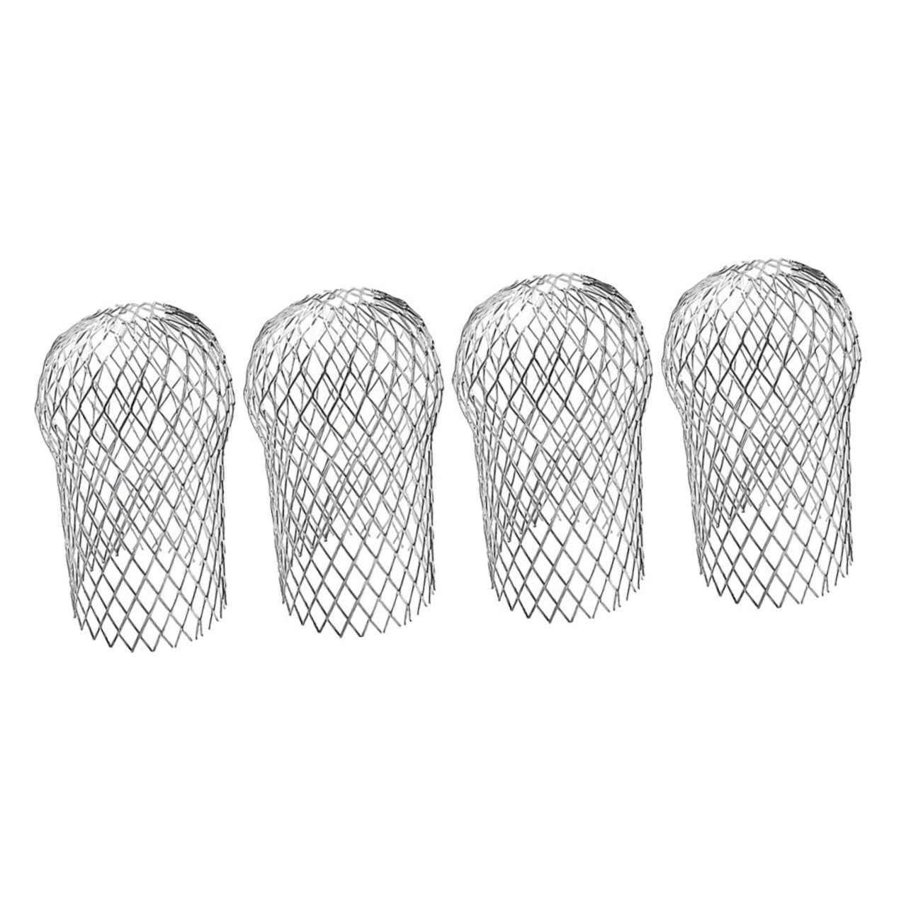 HOMSFOU 4pcs Downspouts Gutter Guard Gutter Guard Strainer Rain Gutters Strainer Downspout Gutter Covers Gutter Downspout Protectors Mesh Leaf Drain Aluminum