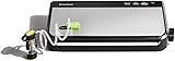 FoodSaver FM2435 Vacuum Sealer Machine with Bonus Handheld Vacuum Sealer and Starter Kit, Safety Certified, Silver Black/Silver