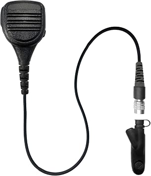 Straight Cable Loud Speaker Hand Mic- Compatible with Motorola HT750/1250/1550, MTX850/950/960/8250/9250, PR860 & More