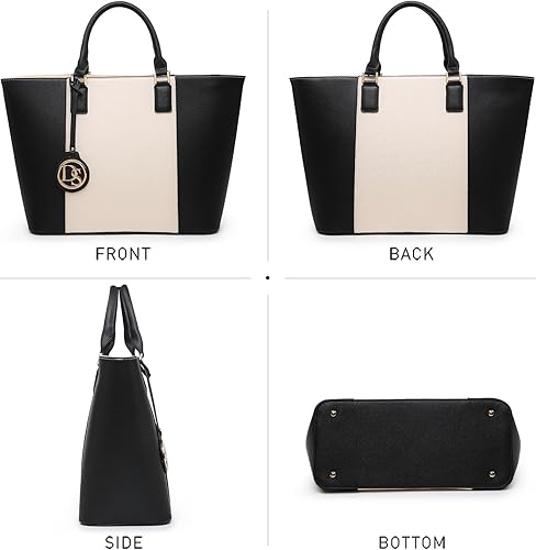 Vista 4 de Dasein Satchel Purse Handbag for Women Large Shoulder Work Tote Bag With Matching Wallet