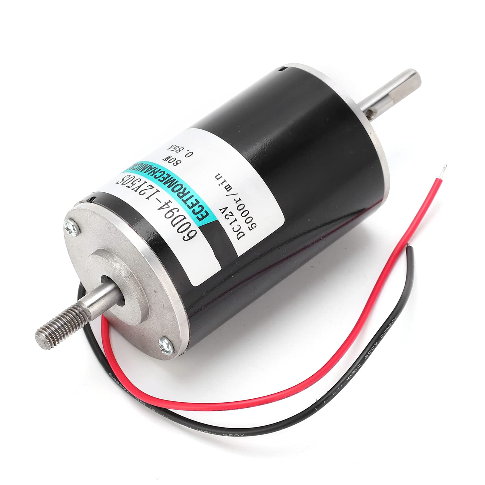 AMONIDA Micromotor CC de Alta Velocidad de 80 W con Regulación de Velocidad para Máquinas de Corte y Herramientas de Pulido (sin soporte)