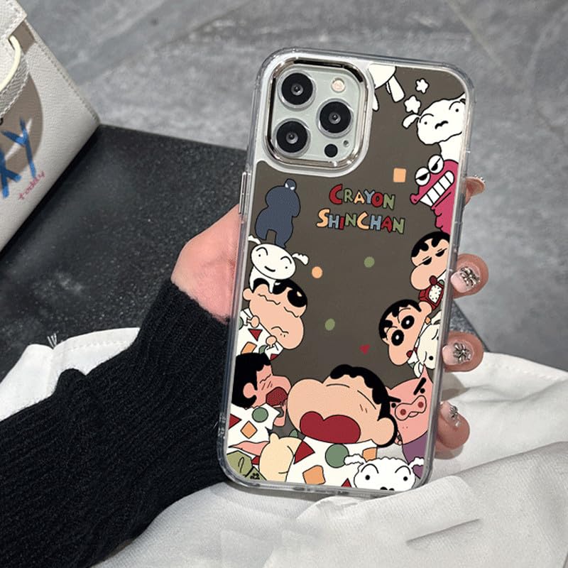 Amazon.co.jp: iphone 16 用 ケース クレヨンしんちゃん 鏡